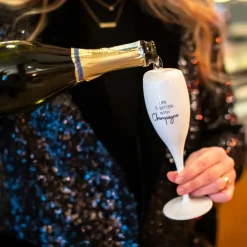 Glazen|Ygo Champagneglas LIFE IS BETTER WITH 100ml Wit