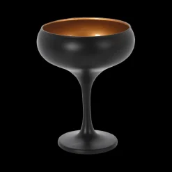 Glazen|Ygo Cocktailglas GOLDING Zwart/Goud