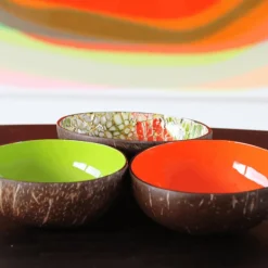 Servies|Ygo Cocosbowl NOYA Lime Green/Red Eggshel