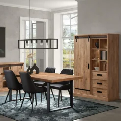 Vitrinekasten|Ygo Combikast VERDUN Scarlet Oak B121