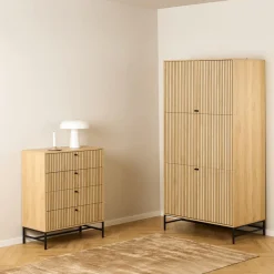 Ladekasten|Ygo Commode FIEBE 4L Decor Eik B81