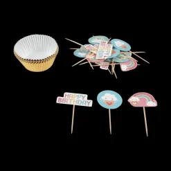 Bakaccessoires|Ygo Cupcakeset RAINBOW 48Del. Multi