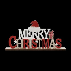 Kerst|Ygo Decowood MERRY CHRISTMAS met Muts Rood