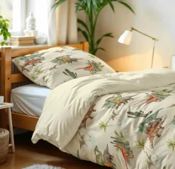 Slaapkamer|Kinderdekbedovertrekken|Ygo Dekbedovertrek BAMDINO 140 Groen