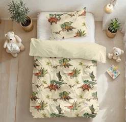 Slaapkamer|Kinderdekbedovertrekken|Ygo Dekbedovertrek BAMDINO 140 Groen