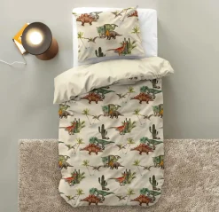 Slaapkamer|Kinderdekbedovertrekken|Ygo Dekbedovertrek BAMDINO 140 Groen