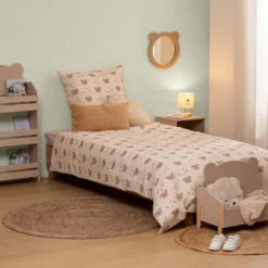 Slaapkamer|Kinderdekbedovertrekken|Ygo Dekbedovertrek BILLIE BEAR 140 Bruin