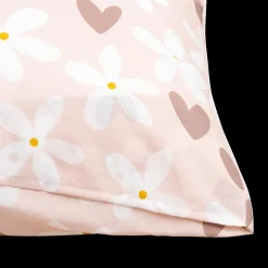 Slaapkamer|Kinderdekbedovertrekken|Ygo Dekbedovertrek BILLIE HART 140 Roze