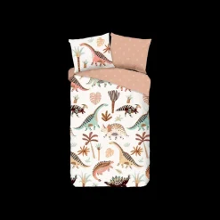 Slaapkamer|Kinderdekbedovertrekken|Ygo Dekbedovertrek DINO 140x220