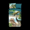 Slaapkamer|Kinderdekbedovertrekken|Ygo Dekbedovertrek DINO 140x220 Multi