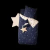 Slaapkamer|Kinderdekbedovertrekken|Ygo Dekbedovertrek IN SPACE Heelal Blauw 140x200