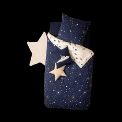 Slaapkamer|Kinderdekbedovertrekken|Ygo Dekbedovertrek IN SPACE Heelal Blauw 140x200