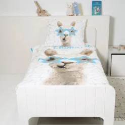 Slaapkamer|Kinderdekbedovertrekken|Ygo Dekbedovertrek NO DRAMA LLAMA 140x220