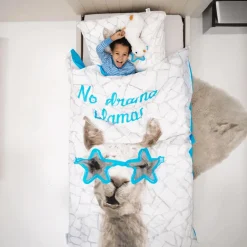 Slaapkamer|Kinderdekbedovertrekken|Ygo Dekbedovertrek NO DRAMA LLAMA 140x220