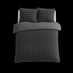 Dekbedovertrekken|Ygo Dekbedovertrek POMPOM 240 Antraciet