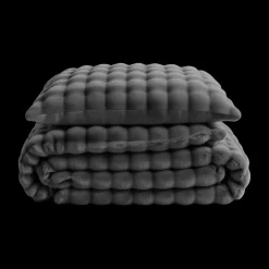 Dekbedovertrekken|Ygo Dekbedovertrek POMPOM 240 Antraciet