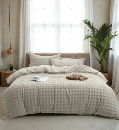 Dekbedovertrekken|Ygo Dekbedovertrek POMPOM 240 Beige