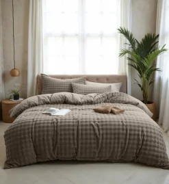 Dekbedovertrekken|Ygo Dekbedovertrek POMPOM 240 Taupe