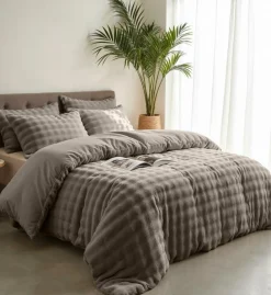 Dekbedovertrekken|Ygo Dekbedovertrek POMPOM 240 Taupe