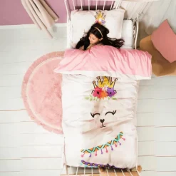 Slaapkamer|Kinderdekbedovertrekken|Ygo Dekbedovertrek PRINCESS AL PACA 140x220