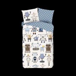 Slaapkamer|Kinderdekbedovertrekken|Ygo Dekbedovertrek ROBO 140x220