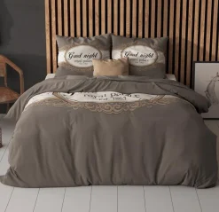 Dekbedovertrekken|Ygo Dekbedovertrek ROYAL PALACE 240 Taupe