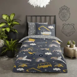 Slaapkamer|Kinderdekbedovertrekken|Ygo Dekbedovertrek RUSH 140x220