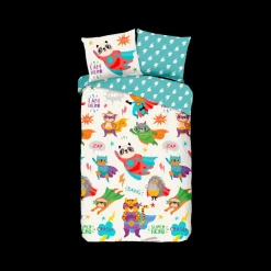 Slaapkamer|Kinderdekbedovertrekken|Ygo Dekbedovertrek SUPERHERO Multi 140x220