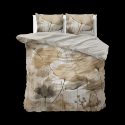 Dekbedovertrekken|Ygo Dekbedovertrek WATER FLOW 200 Zand