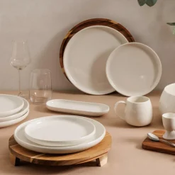 Servies|Ygo Dessertbord NOURA Ø21 Wit