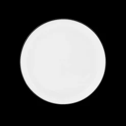 Servies|Ygo Dessertbord SEPS Wit/Rand Zwart