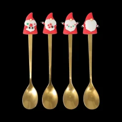 Kerst|Ygo Dessertvorkjes/lepels FREDLI Metaal Goud Ass.