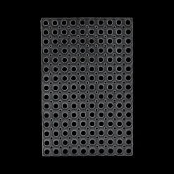 Tapijten|Ygo Deurmat MAURI Rechthoek 60x40 Rubber Zwart
