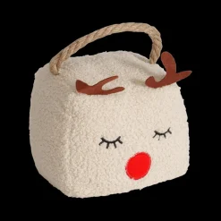 Kerst|Ygo Deurstop ELEAHA Hoofd Poly Boucle Beige