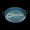 Tafelaccessoires|Ygo Dienblad CHEERS Met. Blauw