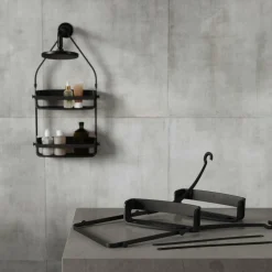 Bad- & Doucheaccessoires|Ygo Doucherek FLEX Dubbel Zwart