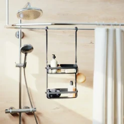 Bad- & Doucheaccessoires|Ygo Doucherek FLEX Dubbel Zwart