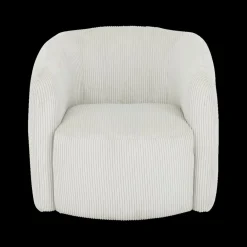 Fauteuils|Ygo Draaizetel SVEA Beige Ribfluweel