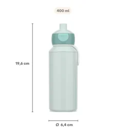 Lunchboxes & Drinkbussen|To Go|Ygo Drinkfles CAMPUS Pop-up 400ml Cool Mint
