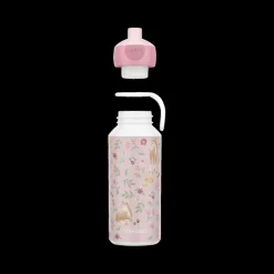 Lunchboxes & Drinkbussen|To Go|Ygo Drinkfles FAIRY GARDEN Pop-up 400ml Roze