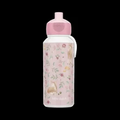 Lunchboxes & Drinkbussen|To Go|Ygo Drinkfles FAIRY GARDEN Pop-up 400ml Roze