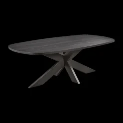 Eettafels|Ygo Eettafel ARTEGO Ovaal 230x120 Spinpoot Zwart