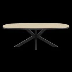 Eettafels|Ygo Eettafel ARTEGO Ovaal 200x100 Sterpoot French Oak