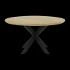 Eettafels|Ygo Eettafel BILLIE Ø120 Naturel Spinpoot