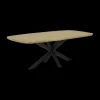 Eettafels|Ygo Eettafel BILLIE Deens Ovaal 220x110 Naturel Spinpoot