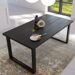 Eettafels|Ygo Eettafel CASTELLO Zwarte Eik 180x98