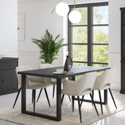 Eettafels|Ygo Eettafel CASTELLO Zwarte Eik 180x98