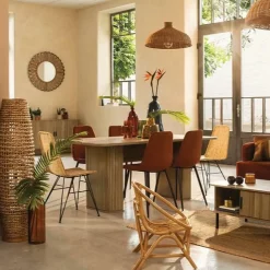 Eettafels|Ygo Eettafel COLVAS Hout Naturel 180x90