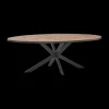 Eettafels|Ygo Eettafel DELPHINE Ovaal 220x110 Sterpoot Zwart