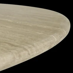 Eettafels|Ygo Eettafel ECHO Ø140 Travertin